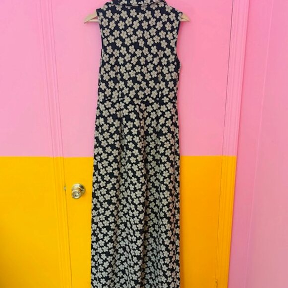 CIDER Collar Floral Wide Leg Jumpsuit - M - Picture 5 of 11